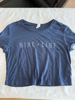 Nine Line Apparel Women’s Navy blue Crop top